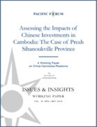 Assessing the Impacts of Chinese Investments in Cambodia: The Case of Preah Sihanoukville Province